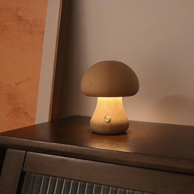 Wooden Mushroom Night Lamp from Light grace