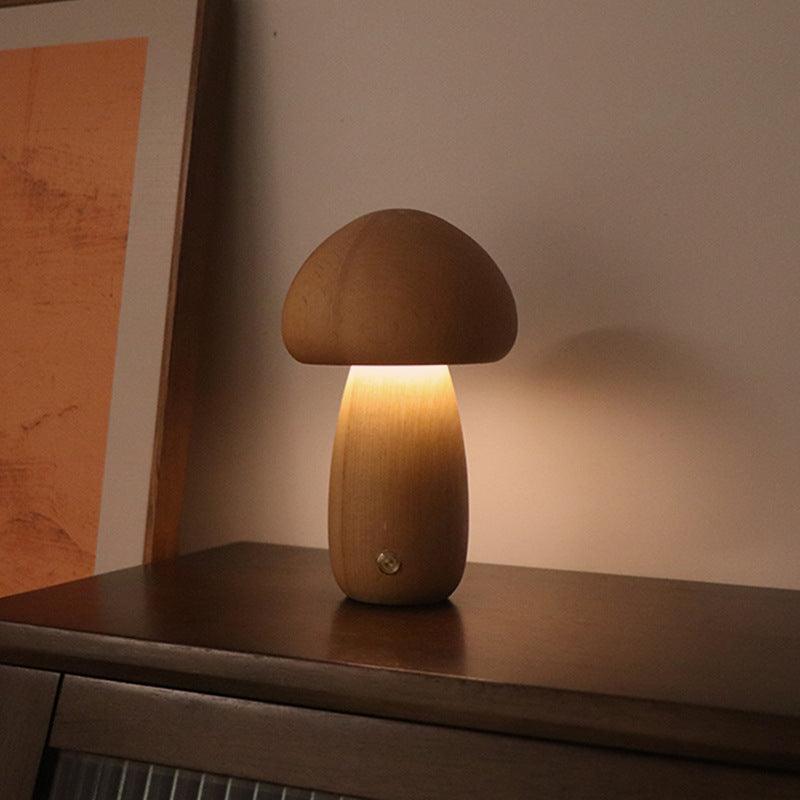 Wooden Mushroom Night Lamp from Light grace