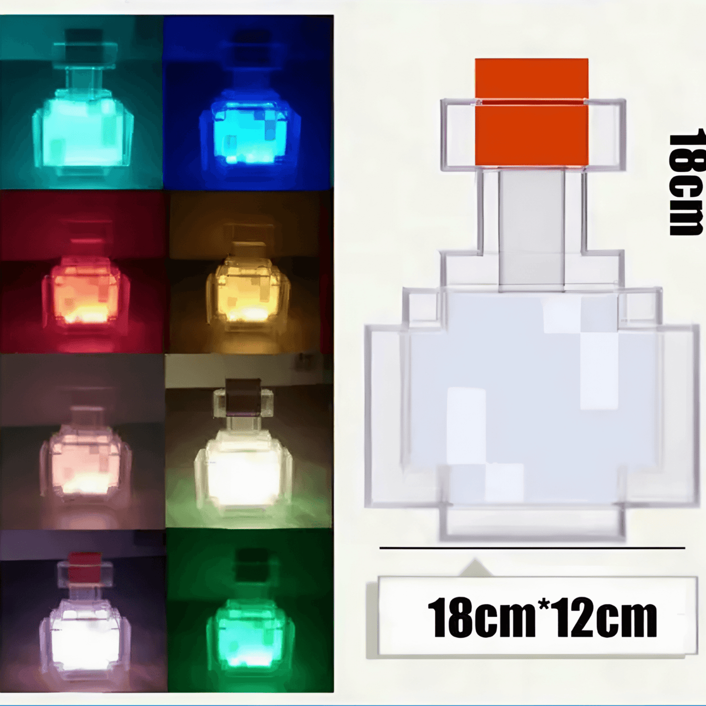 Light grace Minecraft Lamps Collection - Blue Cube