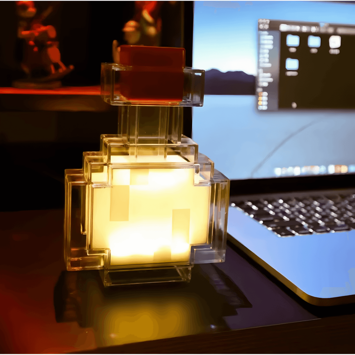 Light grace Minecraft Lamps Collection - Blue Cube