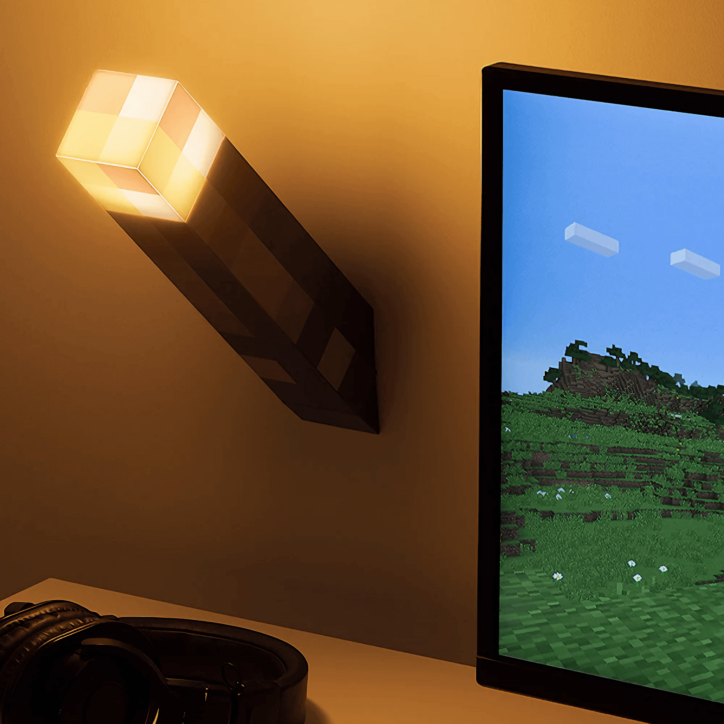 Light grace Minecraft Lamps Collection - Blue Cube