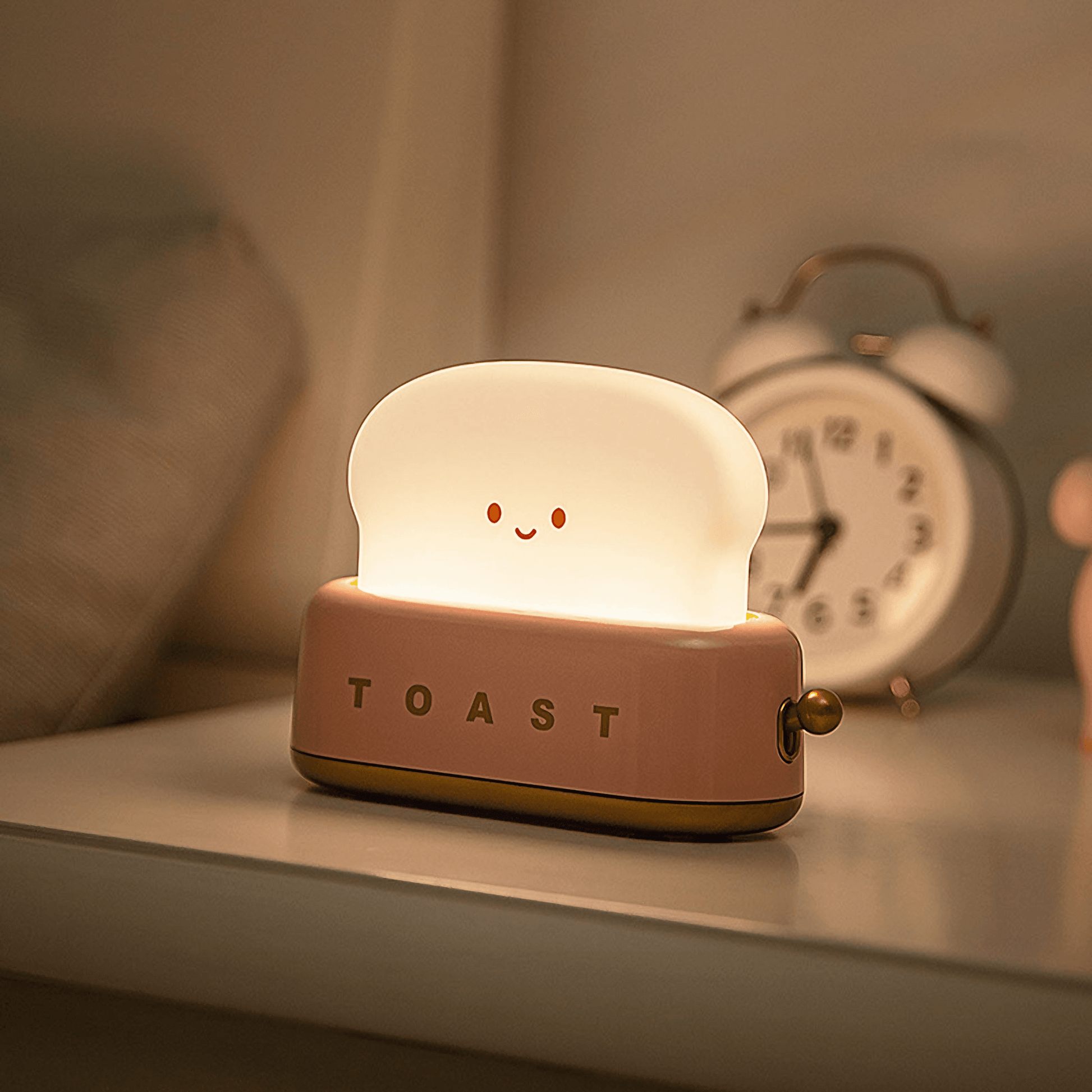 Light Grace Bread Toast Night Light - Pink