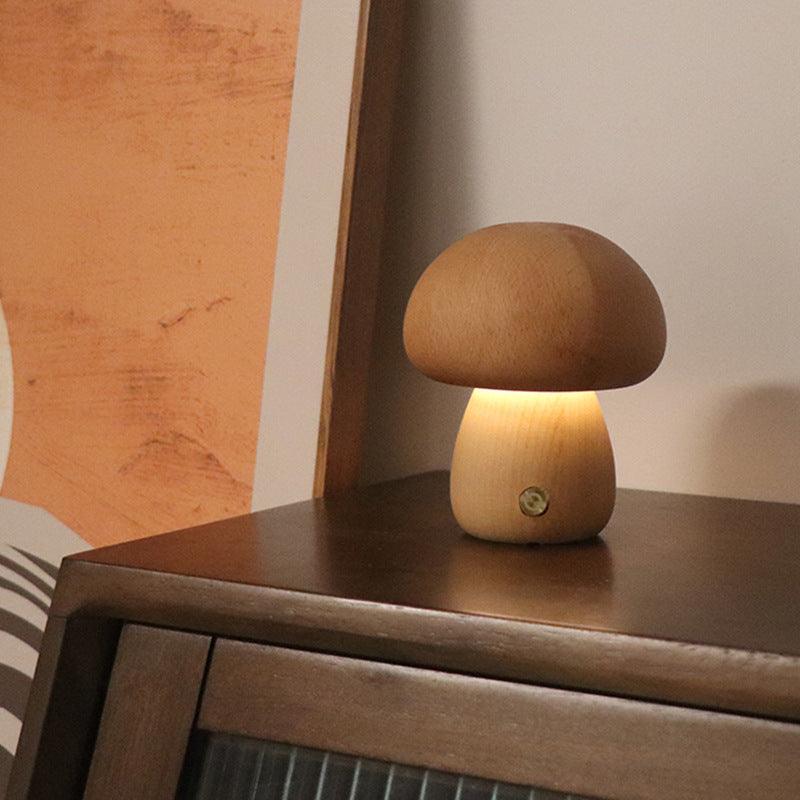 Wooden Mushroom Night Lamp from Light grace